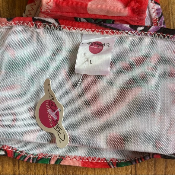 !SOLD! ED HARDY Vintage Y2K Rare Red White Skull Love Kills Slowly Bikini Set - Picture 11 of 12
